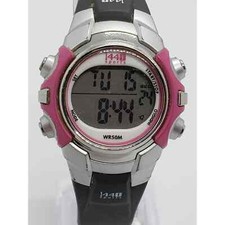 Relógio digital esportivo feminino 1440. T5J151. Rosa, prata e cinza. Relógio de trabalho comprar usado  Enviando para Brazil