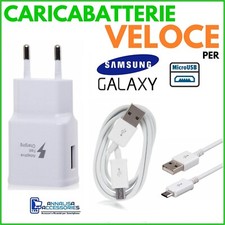 Używany, CARICABATTERIE VELOCE FAST per SAMSUNG GALAXY CORE PRIME PRESA + CAVO MICRO USB na sprzedaż  Wysyłka do Poland