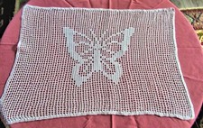 Vtg doily handmade for sale  Thomaston