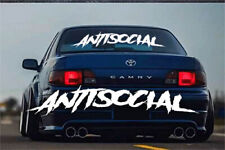Antisocial windshield decal for sale  Willits