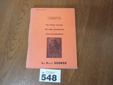 Chopin waltzes impromptus for sale  WALTON ON THE NAZE