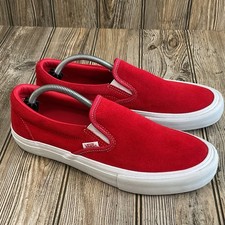 Tênis de skate Vans Slip-On Pro masculino 10.5 vermelho branco camurça atlética 500714, usado comprar usado  Enviando para Brazil