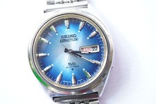 SEIKO 5 ACTUS NO. 6106 RELÓGIO AUTOMÁTICO JAPONÊS MOSTRADOR AZUL CLARO SS 23 JOIAS comprar usado  Enviando para Brazil