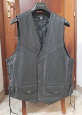 Leather waistcoat vest d'occasion  Expédié en Belgium
