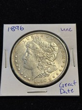 1896 Morgan dólar de prata UNC ótima data, bom apelo visual comprar usado  Enviando para Brazil
