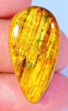 22 CT 100% NATURAL AZUL FOGO PIETERSITA NEOLITA PÊRA CABOCHÃO PEDRA PRECIOSA FE-932, usado comprar usado  Enviando para Brazil