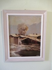 Paesaggio invernale dipinto usato  Rovito