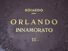 Boiardo orlando innamorato usato  Valle dell'Angelo