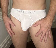 Cuecas quadril de algodão U1703/U1803 PEQUENAS Calvin Klein BRANCAS 1x Breve descontinuada , usado comprar usado  Enviando para Brazil