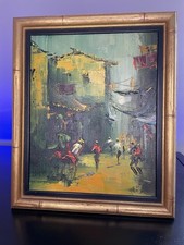 Asian oil painting for sale  Brick