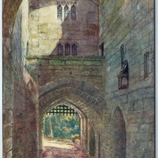Castelo de Warwick c1910s, Inglaterra Gate House Portcullis Medieval Fortress Arch A365 comprar usado  Enviando para Brazil
