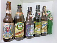 Lote de 6 garrafas de cerveja de vidro vintage Áustria Alemanha exportação vazias austríaco alemão comprar usado  Enviando para Brazil