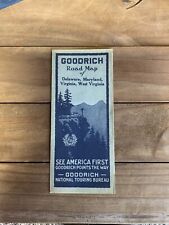 Vintage 1918 Goodrich Road Map Delaware Maryland West Virginia Touring Bureau BF, usado comprar usado  Enviando para Brazil