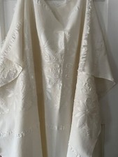 Vintage cream tablecloth for sale  WESTCLIFF-ON-SEA