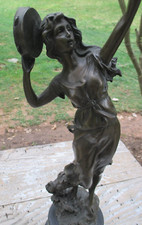 Bronze sculpture tambourine for sale  Bedminster
