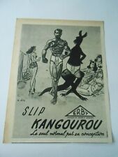 Publicité 1950 slip d'occasion  La Verpillière