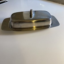 Prato de manteiga vintage de aço inoxidável Leonard h29c comprar usado  Enviando para Brazil