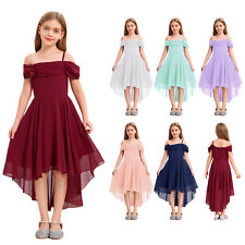 Vestido de festa infantil feminino comunhão roupa de dança formatura um ombro família comprar usado  Enviando para Brazil
