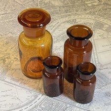Vintage amber glass for sale  CRANLEIGH