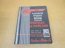 1923-1936 Pontiac Master Chassis Peças do corpo livro catálogo manual ORIGINAL Oakland, usado comprar usado  Enviando para Brazil