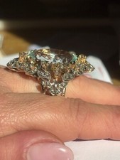 Anello acqua marina usato  Torre del Greco