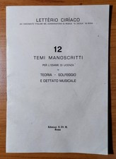Ciriaco temi manoscritti usato  Cosenza
