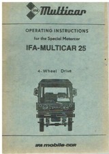 Używany, IFA MULTICAR 25 CIĘŻARÓWKA ORIG. 1984 DODATEK INSTRUKCJI NAPĘDU NA 4 KOŁA na sprzedaż  Wysyłka do Poland