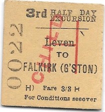 Railway ticket falkirk for sale  UK