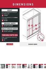 Delta shower glass for sale  Plainfield
