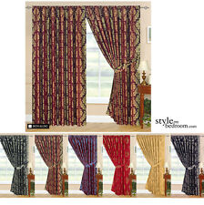 Totalmente Forrado Diseñador Jacquard Cortinas En 7 Tallas & 6 Colores Incl. comprar usado  Enviando para Brazil