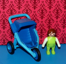 Carrinho de bebê Playmobil bebê 3 rodas carrinho de corrida azul peça para casa de bonecas comprar usado  Enviando para Brazil