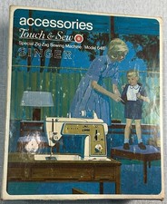 Vintage Singer Touch & Sew Acessórios Especial Zig-Zag Máquina de Costura Modelo 648 comprar usado  Enviando para Brazil