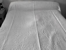linge Ancien Couvre Lit De Mariage Provençal Monogramme C S et dentelle comprar usado  Enviando para Brazil