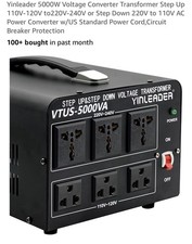 Transformador conversor de tensão 5000 watts resistente step up/down 220v a 110v  comprar usado Transformador conversor de tensão 5000 watts resistente step up/down 220v a 110v  comprar usado  Enviando para Brazil