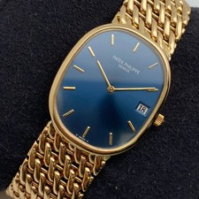 Relógio Patek Philippe dourado 3788/17 elipse ouro amarelo 18K mostrador azul comprar usado Relógio Patek Philippe dourado 3788/17 elipse ouro amarelo 18K mostrador azul comprar usado  Enviando para Brazil