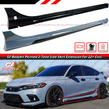 Para 22-25 Honda Civic GF Bodykit V1 cinza sônico preto extensão de saia lateral de 2 tons comprar usado  Enviando para Brazil