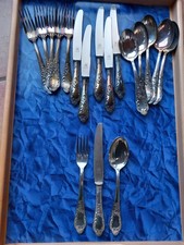 Menübesteck romantica silbera gebraucht kaufen  Hamburg