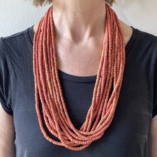 Vintage coral bead for sale  WATLINGTON