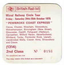 Railway tickets wirral for sale  CRAIGAVON
