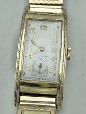 Vintage 1930 Bulova Curvex Relógio Masculino Art Deco 10k G.F Estojo 21j Cal. 7AP comprar usado  Enviando para Brazil