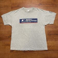 Camiseta vintage Master P 2XL cinza gueto postagem sem limite registros rap streetwear, usado comprar usado  Enviando para Brazil