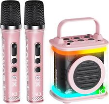 TONOR K3 Mini-Karaoke-Maschine, Zwei Kabellosen Mikrofonen  Perfekt für Kinder comprar usado  Enviando para Brazil