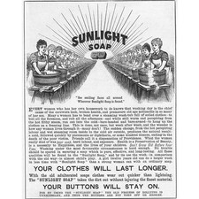 Sunlight soap antique for sale  GLASGOW