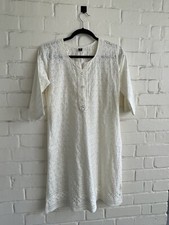 Cream embroidered kurta for sale  LONDON