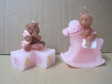 Velas para decoração de quarto de bebê menina bebê urso velas rosa comprar usado  Enviando para Brazil