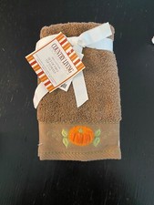 Conjunto de toalhas de abóbora decoração de banho outono 2 COUNTRY LIVING algodão chalé núcleo Halloween comprar usado  Enviando para Brazil