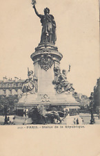 Cartolina paris statue usato  Bologna