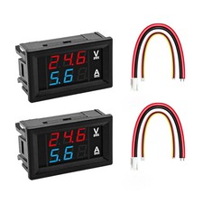 Pacote com 2 voltímetros digitais 0,28" amperímetro DC 0-100V 10A, display LED ver detalhes comprar usado  Enviando para Brazil