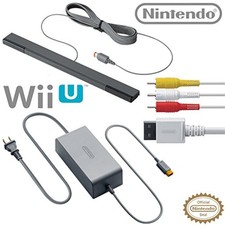 Kit de acessórios Nintendo Wii U adaptador CA WUP-002 cabo AV RVL-009 e sensor 6Z comprar usado  Enviando para Brazil