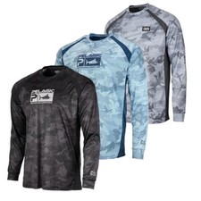 Usado, Roupas de pesca protetor solar manga longa estampa de peixe camisas casuais anti-UV novo comprar usado  Enviando para Brazil